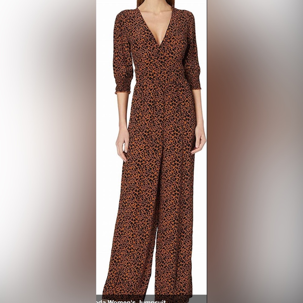 Scotch & Soda Leopard Print Jumpsuit NWT Size Large